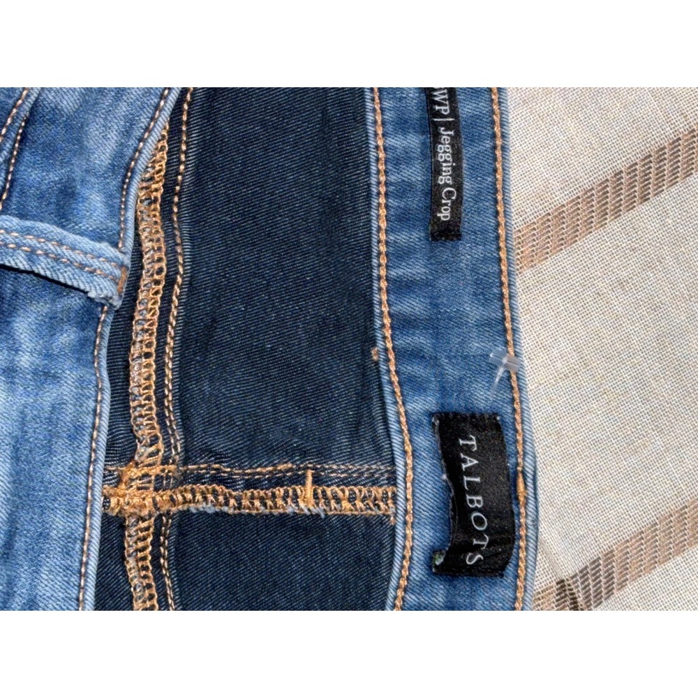 Talbots Womens Jegging Crop Jeans Medium Wash Denim Blue Size 18WP - Picture 7 of 7